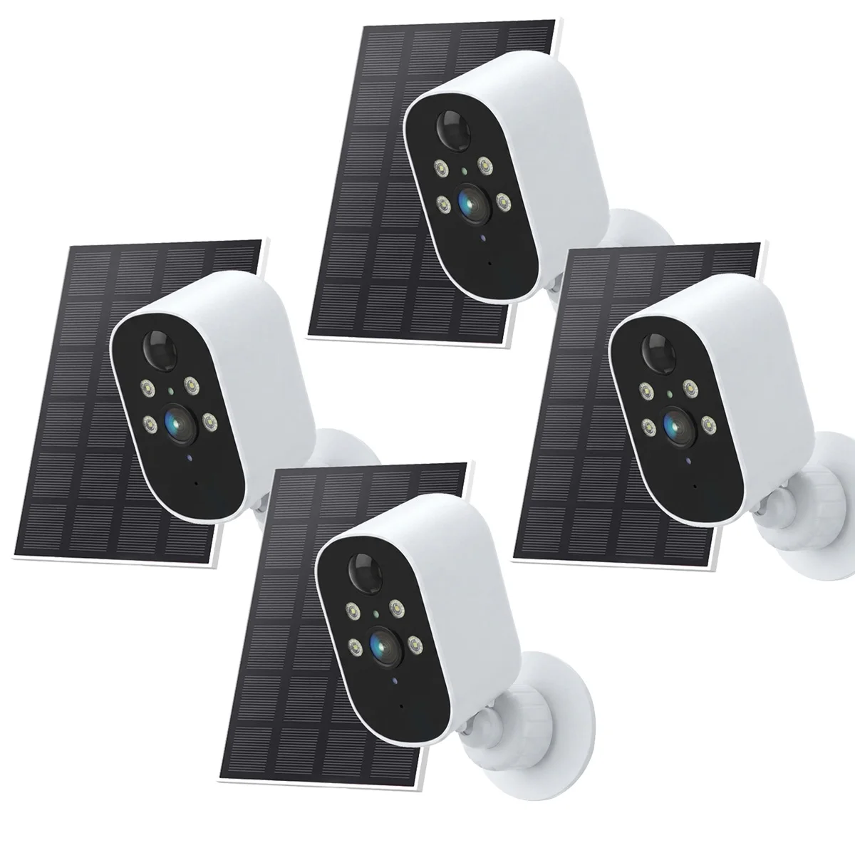 XVIM HD Solar Security Camera 2/4MP Outdoor Wireless 2.4G WIFI Camera Battery Camera Floodlight Color Night Vision Monitor CCTV 1