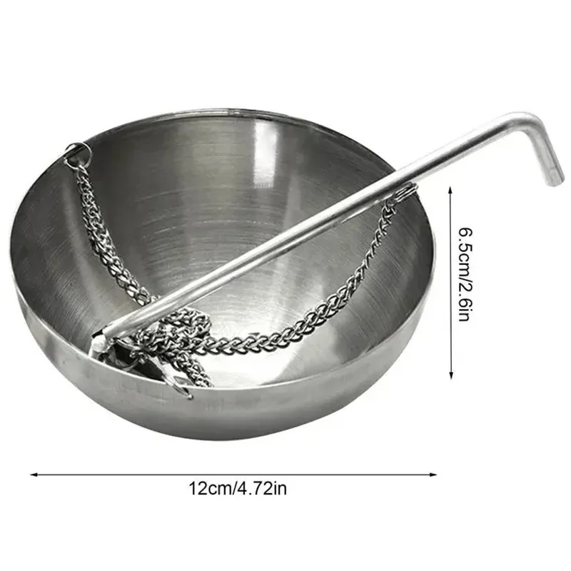 12cm/20cm Stainless Steel Sauna Oil Cup Sauna Aromatherapy Oil Holder  Essential Oil Fragrance Diffuser Bowl For Sauna Spa 5