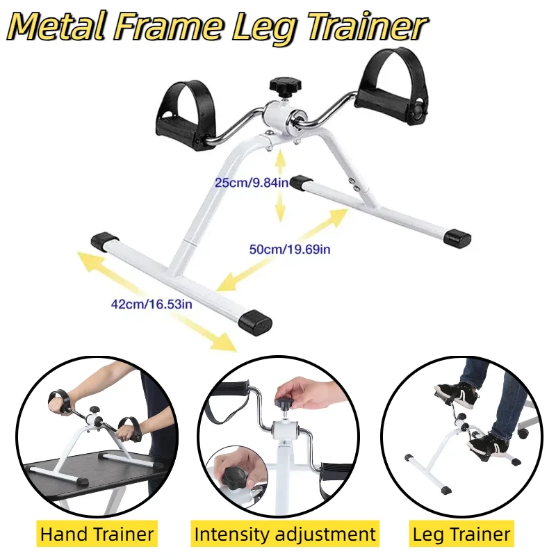 Home Mini Bicycle Gym Trainer Indoor Sports Exercise Bike Workout Pedal Bike Stationary Exercise Pedals Arms Legs Trainer