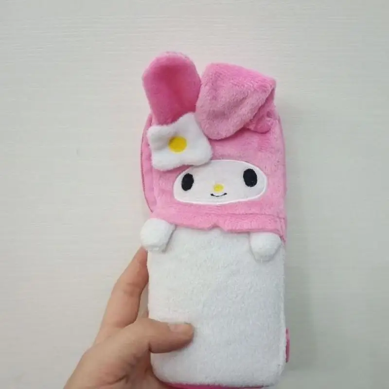

Kawaii Sanrio My Melody Cartoon Cute Plush Toys Stationery Bag for Student Girls Large Capacity Pencil Case Girls Christmas Gift