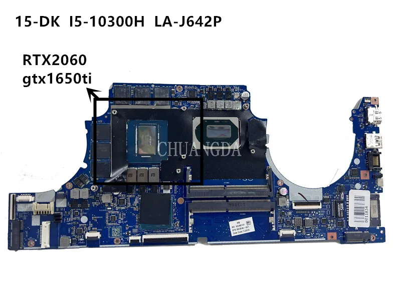 

Оригинальная материнская плата для ноутбука HP Gaming 15-DK с процессором i5-10300H RTX2060