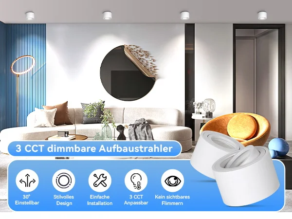 LED Downlight 3 Colour Change Home-Appliance Decor Spotlight Indoor Sdb95281e0ac1472394802ef621eded02v
