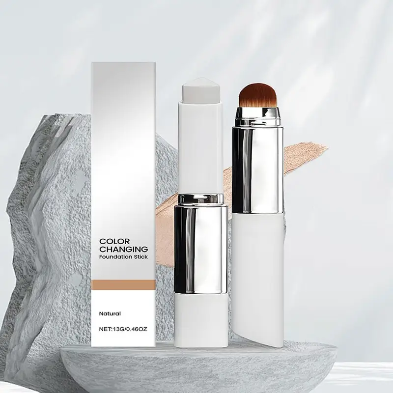 2-in-1 Color-Changing Foundation Stick Liquid Lightweight Moisturizing...
