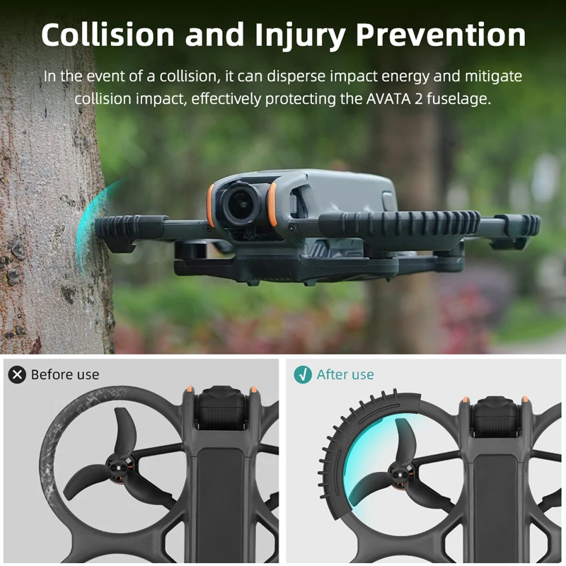 Anti-collision Bumper for DJI Avata 2 Drone Propellers Guard Rings Bar Safe Protection Quadcopters Avata2 Drone Accessories