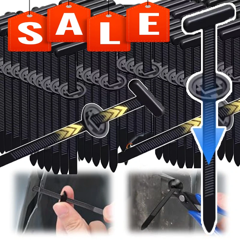 Universal Self-Locking Nylon Cable Tie Buckle Car Fasteners