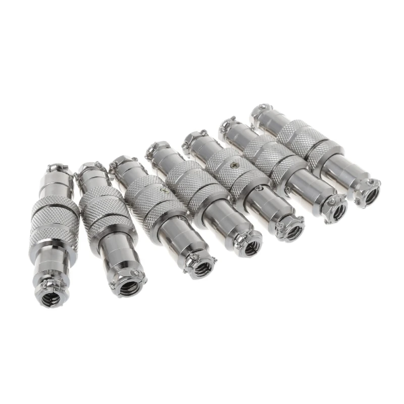 Gx16 Butting Aviation Male Connector Female Plug 2-8 Pin