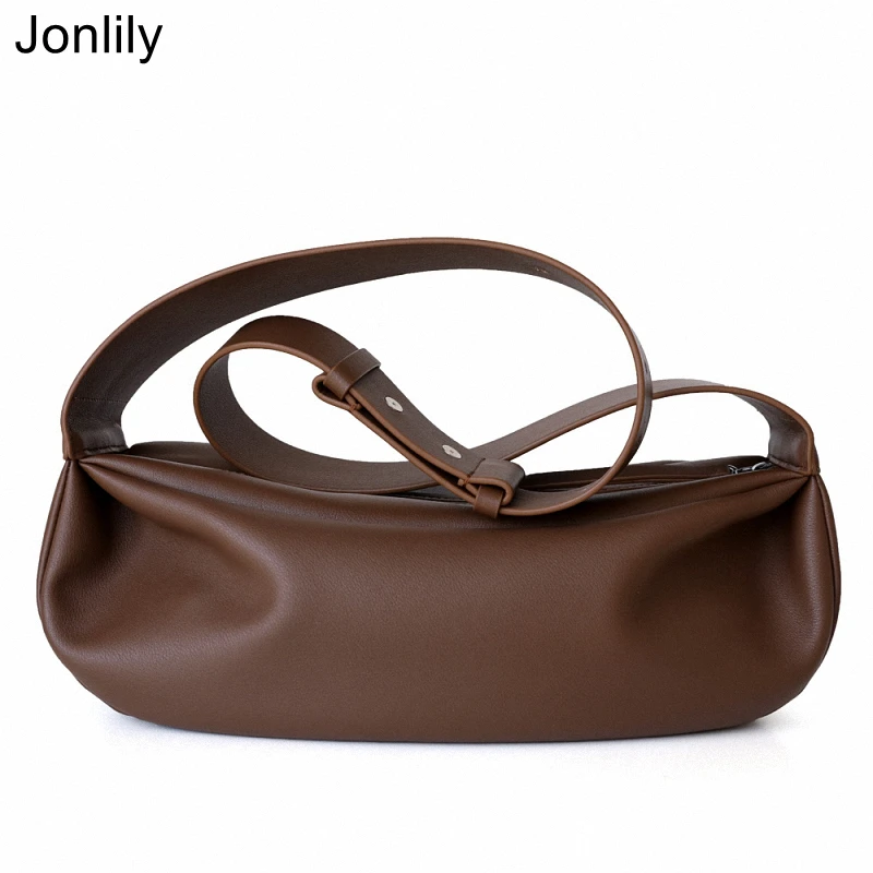 

Jonlily Women Genuine Leather Shoulder Bags Crossbody Bag Female Fashion Handbag Daybag Casual Chest Bag Purse -KG682
