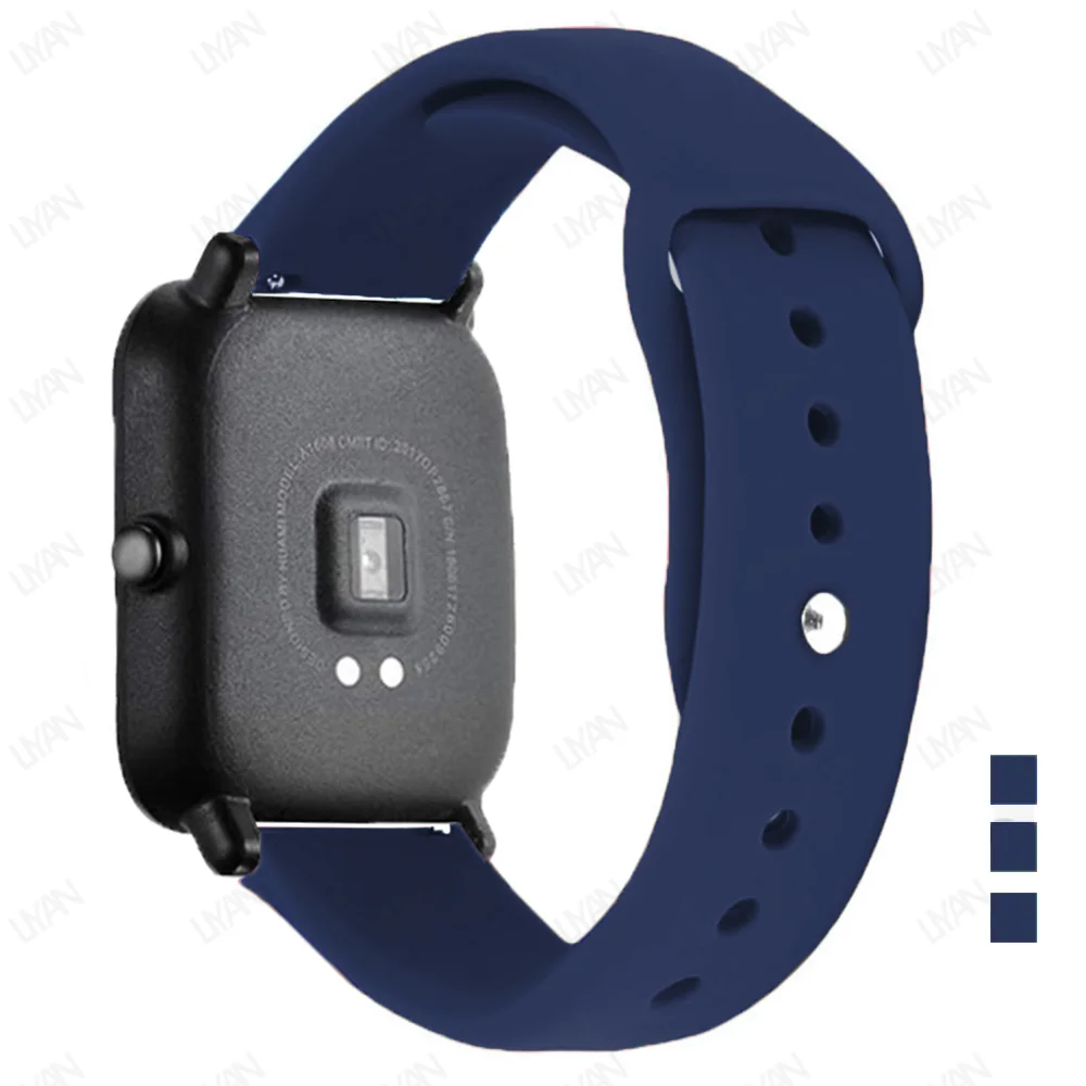 Silicone Sport Watchband - Premium Adjustable Bracelet Strap, 20mm & 22mm
