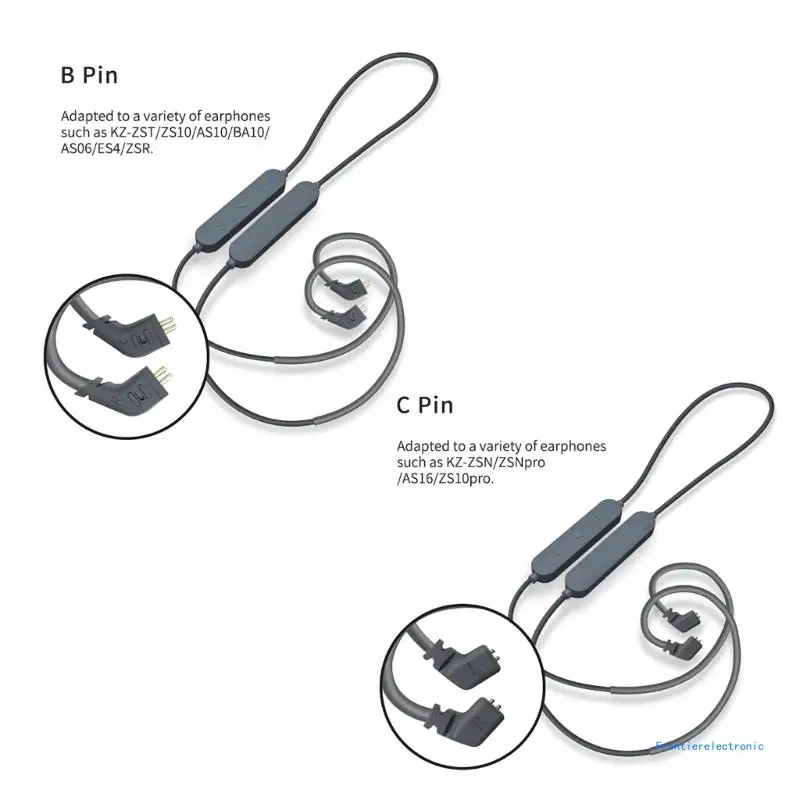 

Convenience Meets Style Wireless Cable for ZSN/ZSNPro/AS16/ZS10Pro/ ZST Earphones Wire Enjoy Clear Sound Headset DropShipping