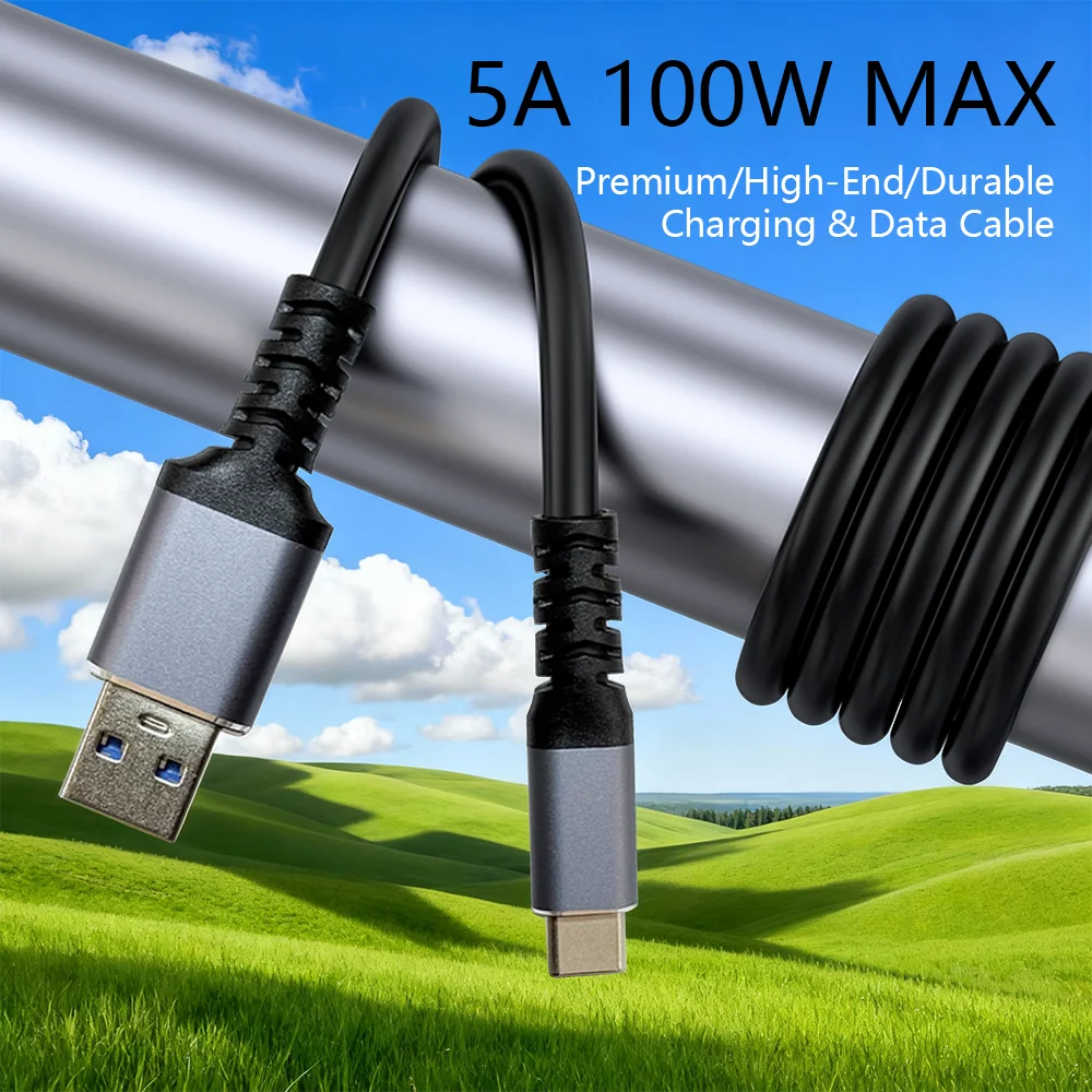 USB 3.0 to Type C 어댑터 케이블, 고속 충전 및 데이터 전송용, 스마트폰 및 노트북 호환, 고속 동기화 코드