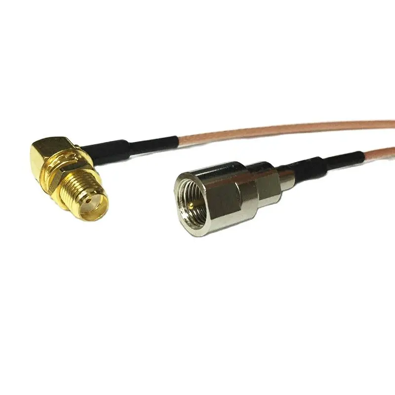 WIFI Antenna Adapter SMA Female Jack Nut Right Angle Switch FME Male Plug Pigtail Cable RG178  Wholesale 15CM 6