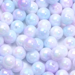 Vibrant Rainbow Acrylic Round Beads for DIY Jewelry & Crafting (1)