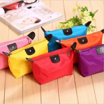 Portable Cosmetic Bag For Women Colorful Waterproof New Travel Dumpling Storage Bags Mini Cute Toiletry Makeup Tote Bags Purses 1