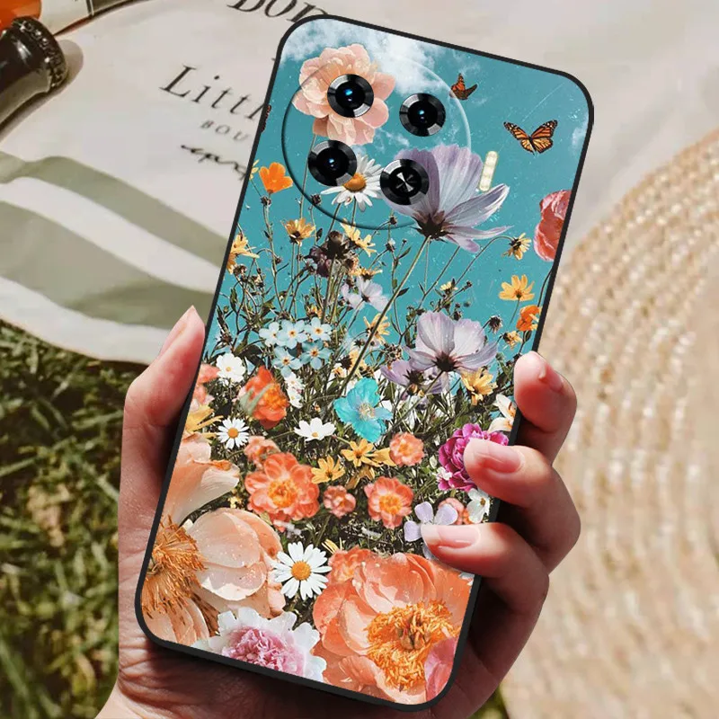 Tecno Spark 20 Pro Plus Black Silicone Case with Lion and Wolf Design