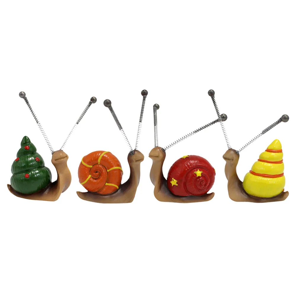

Snail Resin Ornaments Models Micro Landscape Modelling Adornments Mini Statue Decor Garden Figurine Shape Lovely