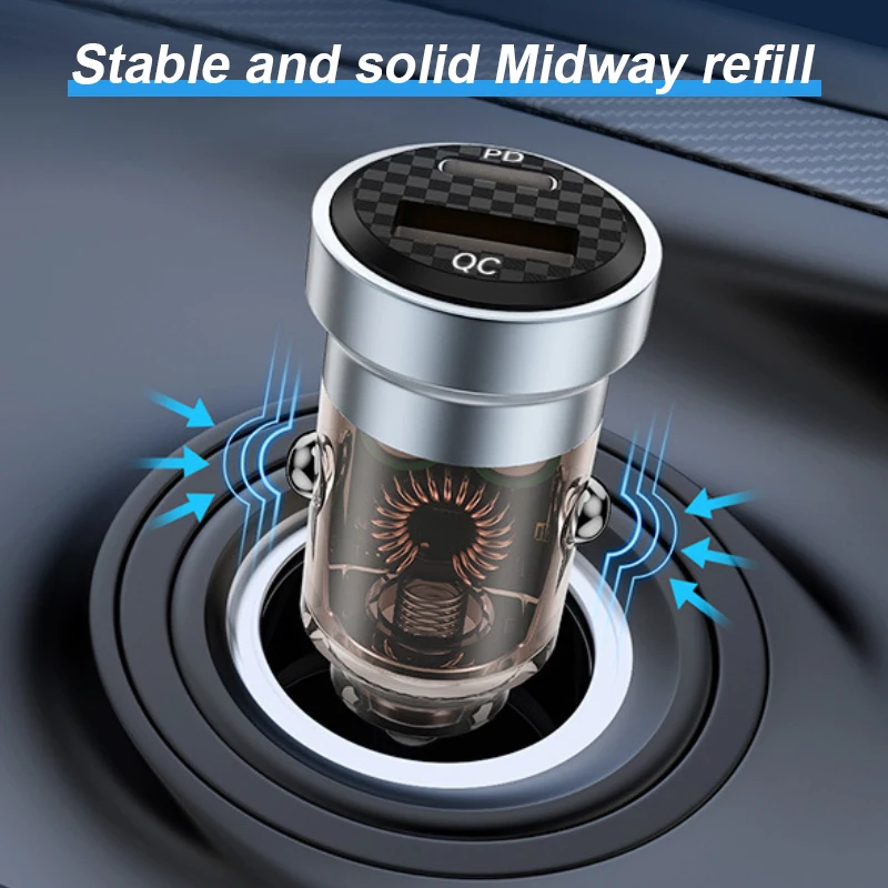 SEAMETAL   , 12-24V, 30W PD QC3 ڵ  ,  ڵ USB ȭ  ׼