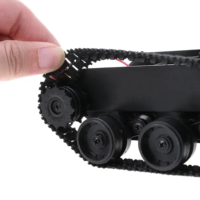 Komplet šasije robotskog tenka s gusjenicama od gume za Arduino motor 130