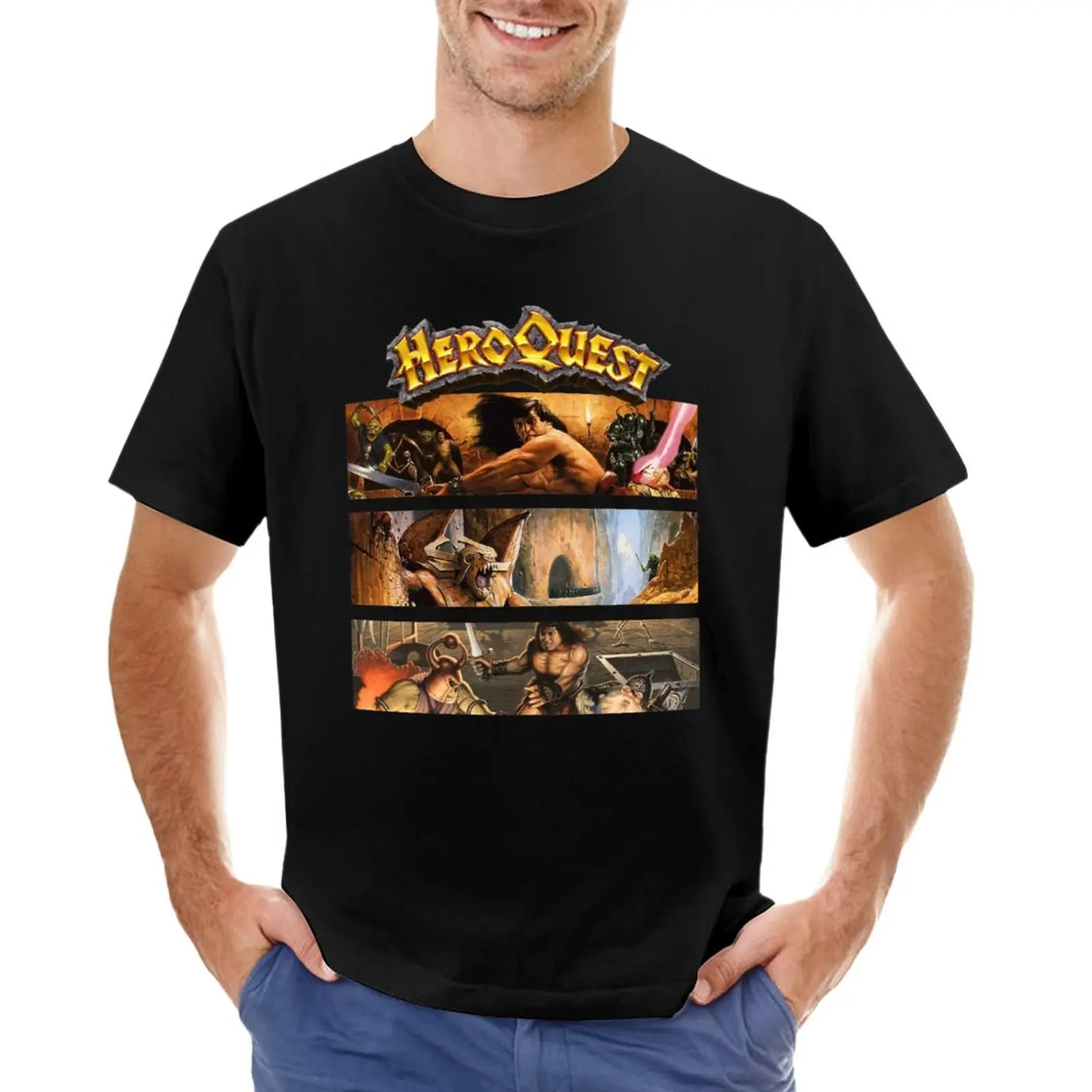 Heroquest 90'S T-Shirt Sweat Shirts Funny T Shirt Men'S Clothing