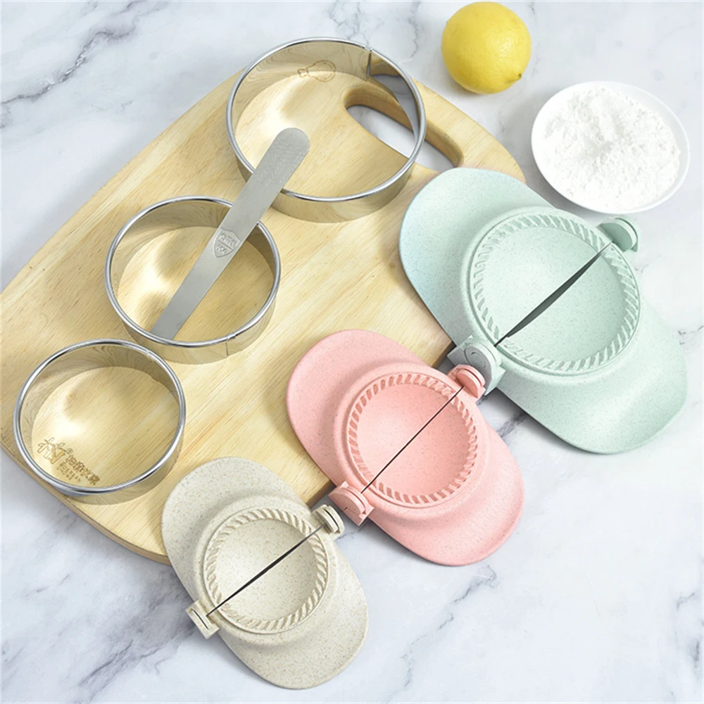 New DIY Dumplings Maker Wheat Straw Dumpling Mold Dumpling Wrapper Gadget Dumpling Clips Pastry Baking Molds Kitchen Accessories