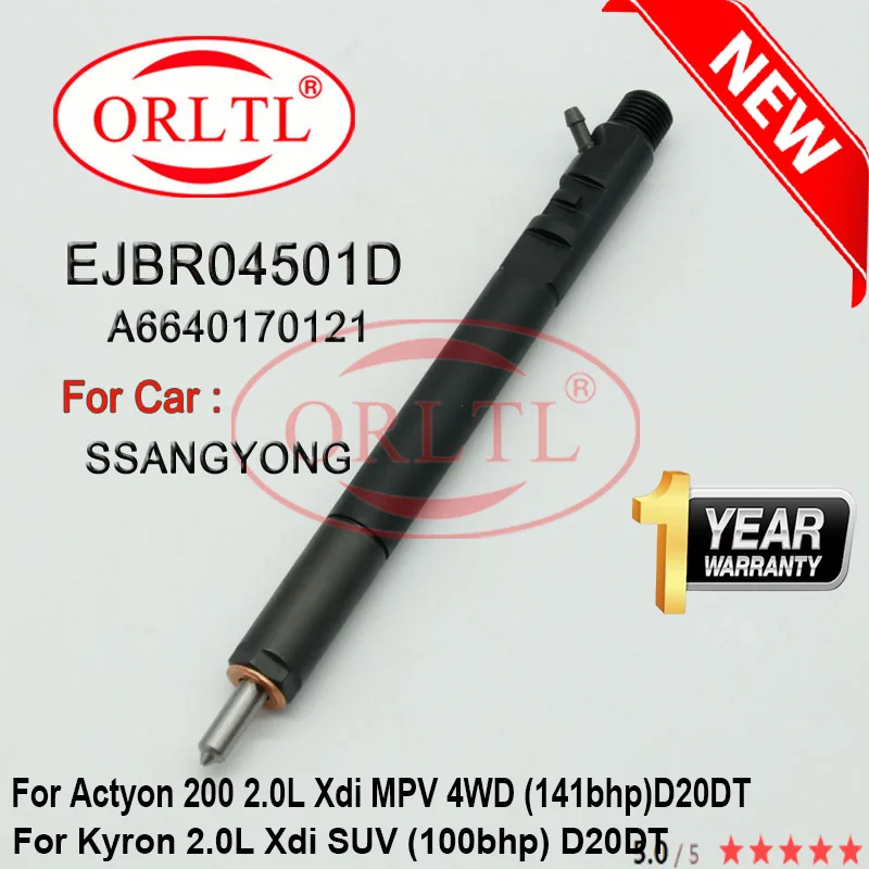 

Форсунка ORLTL 6640170121 EJBR04501D, форсунка A6640170121 EJBR0 4501D Ejbr04501d для SSANGYONG Actyon 200 2.0L Actyon 200 2.0L