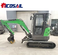 Mini excavator 4.0 tons CE Euro 5 EPA Kubota engine bagged small crawler excavator for construction use