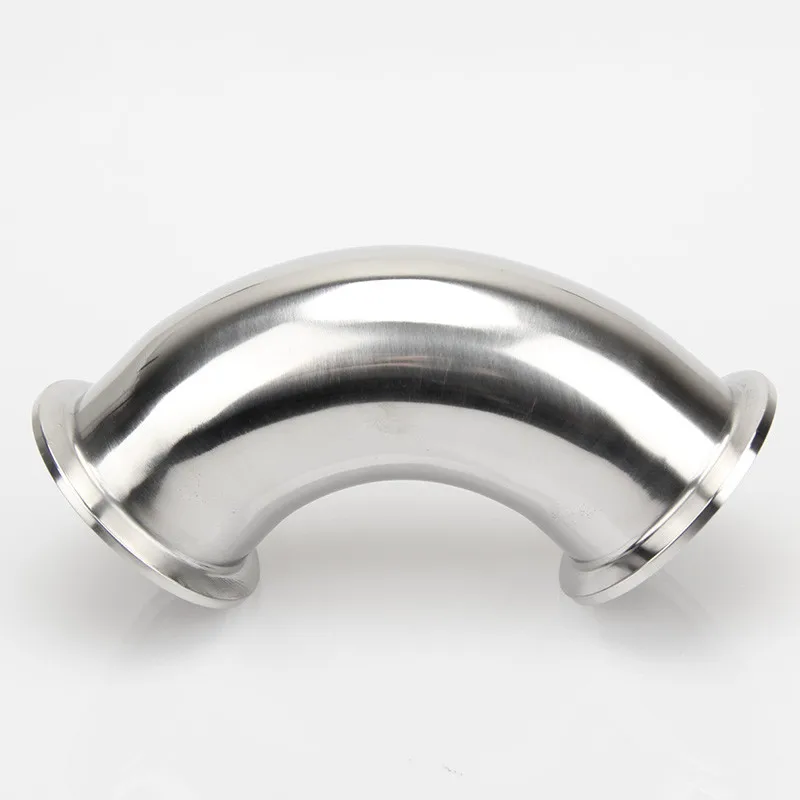 

3/4" 1” 2” 3“ 4" 19Mm-108Mm OD Sanitary Tri Clamp Ferrule 90 Degree Elbow Pipe Fitting Stainless Steel 304 Homebrew