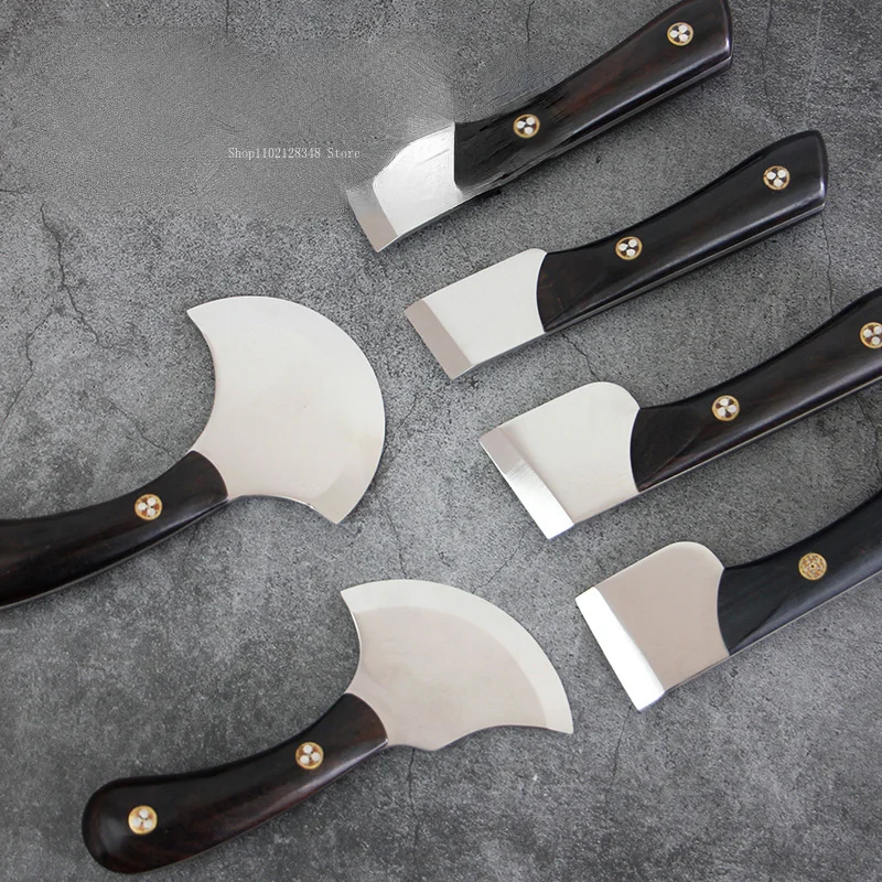 

Stainless Steel Trimming Knife Thinning Knife Oblique Knife Belt Cutter DIY Carving Craft Supplies Leather Goods Making Tools