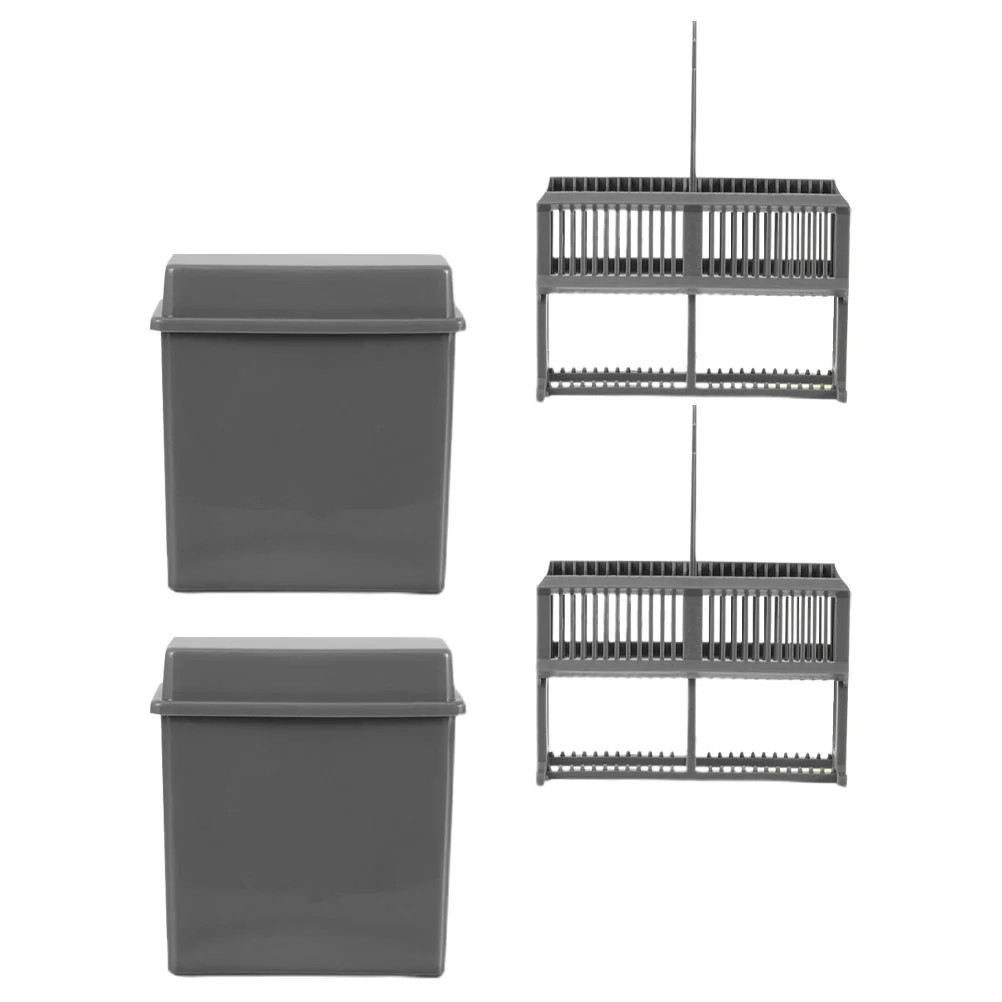 

2 Sets Microscope Slides Storage Racks Laboratory Slides Staining Jars Lab Slides Staining Racks