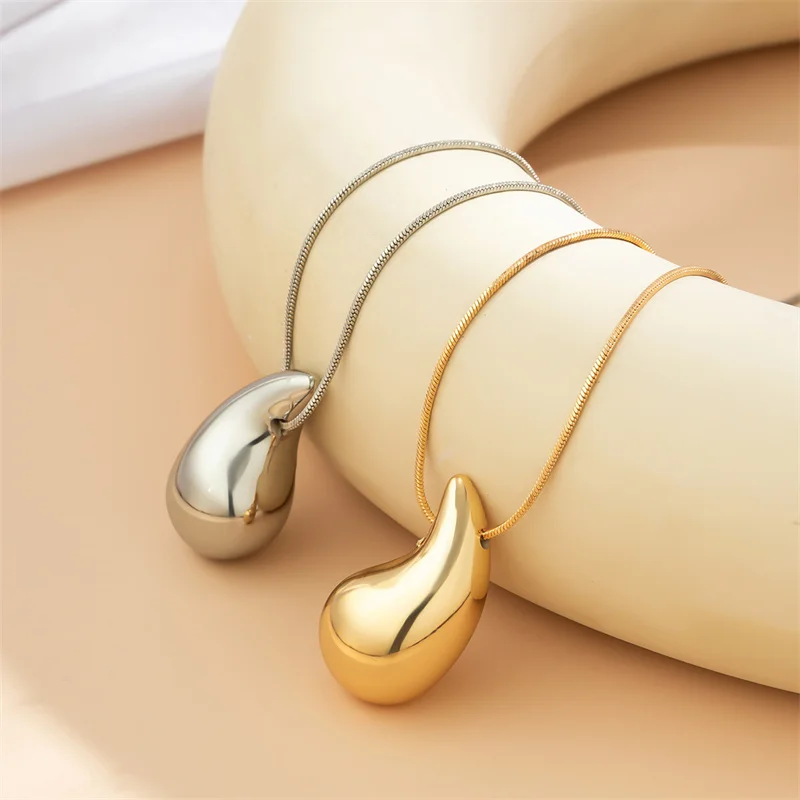 Dome Drop Necklace for Women Jewelry Gift