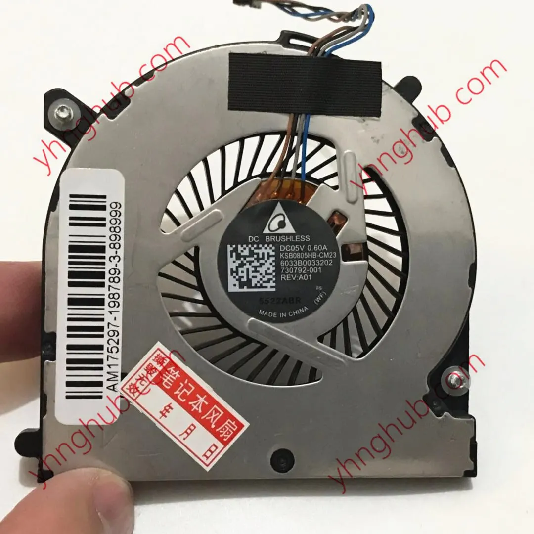 

4-проводной серверный вентилятор KSB0805HB CM23 6033B0033201 DC 5V 0.60A