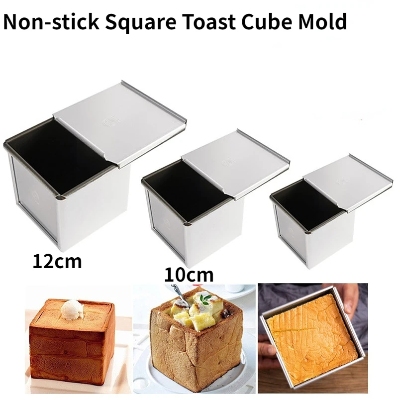 Small House Toast Bread Box Mold Baking Tray Aluminum Molds for Pastry and  Bakery Accessories Aluminum Cake Shape for Cake