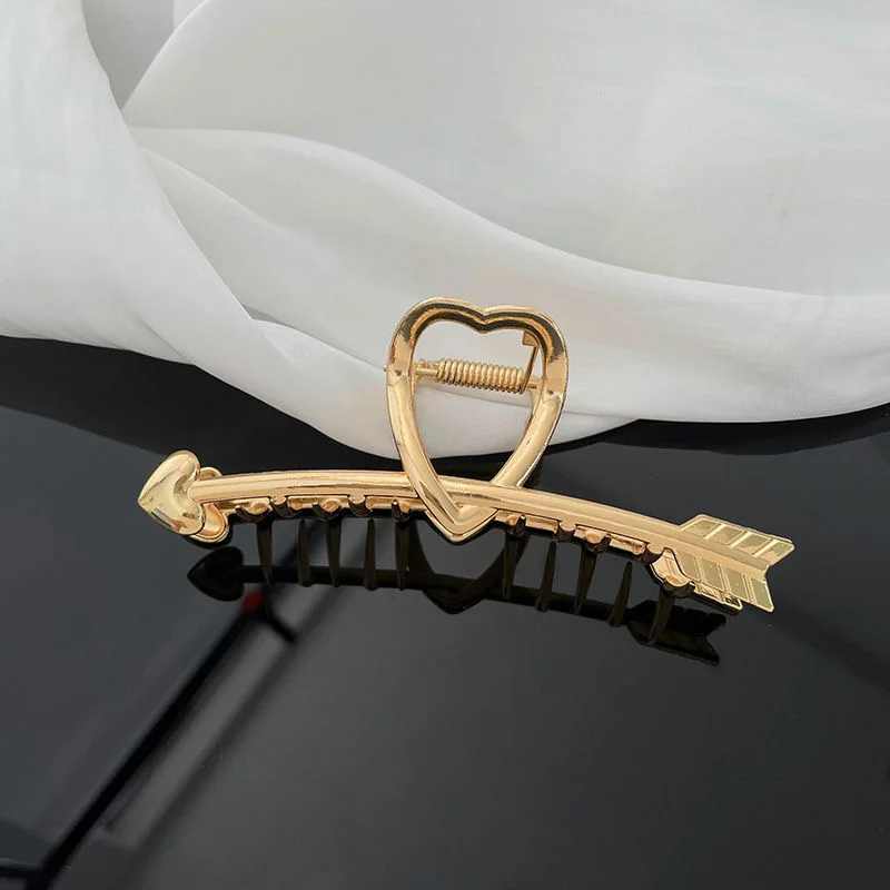 Neue Mode Metall Haar Krallen Clips Vintage Kreuz geometrische Haars pangen Bad Krabben Haar griff Haarnadel Haars pange Klammern Haarschmuck – Detail 29