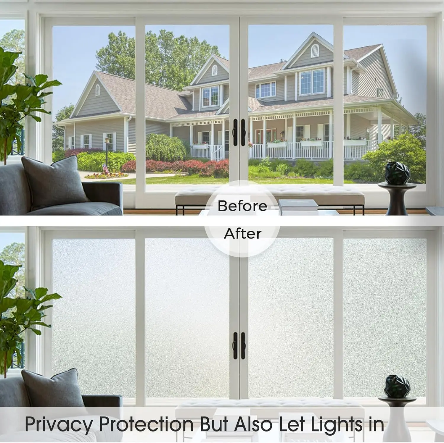 window privacy film Window Privacy Film Frosted Glass Window Film Stained Glass Bathroom Frosting Privacy for Home Office