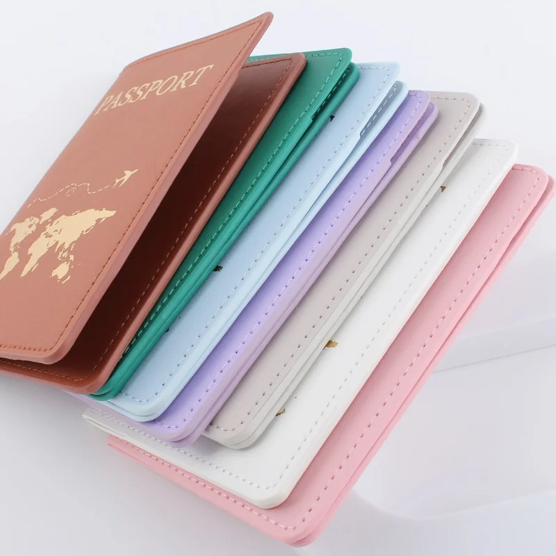 Portafoglio da viaggio in vera pelle fatto a mano, portafoglio passaporto in pel