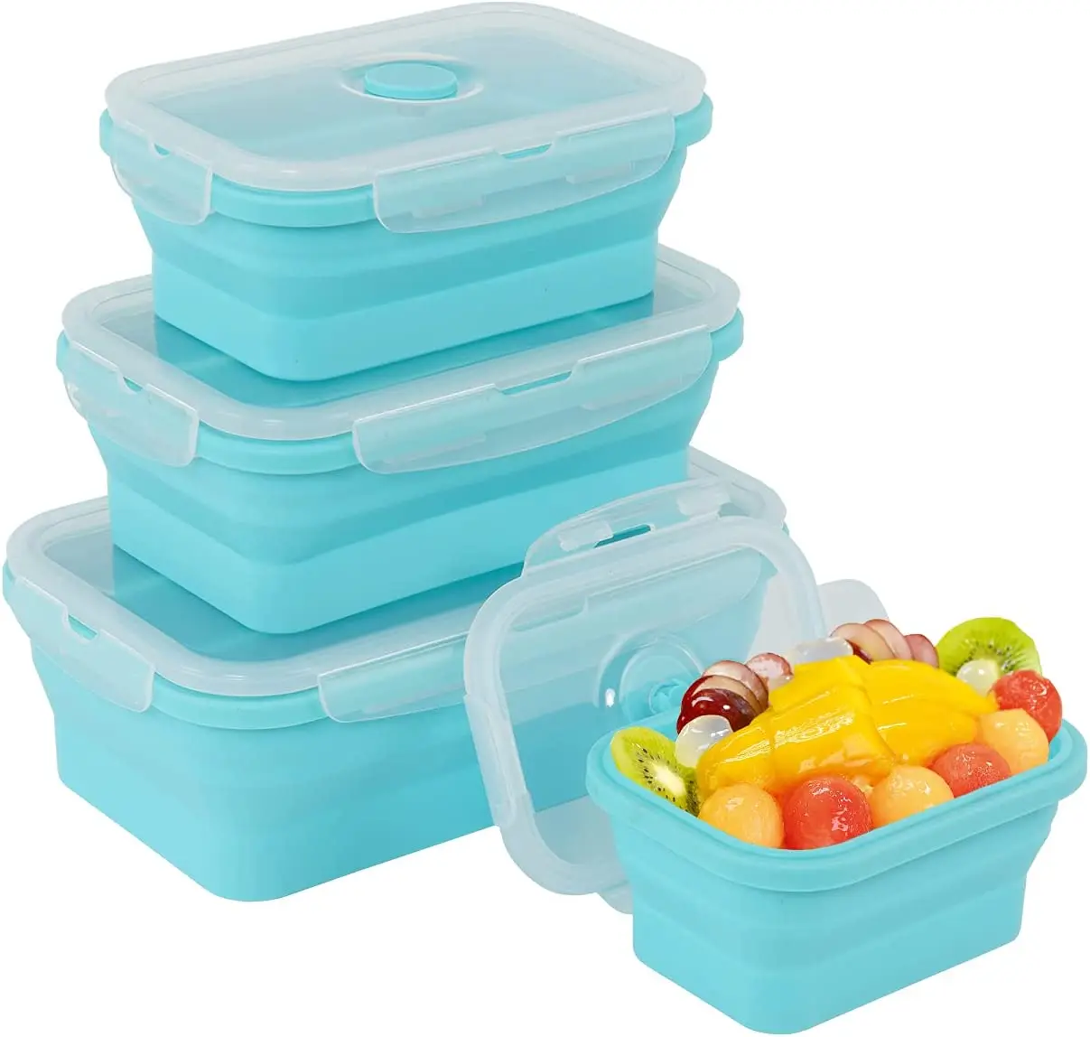 GUNOT Glass Lunch Box Microwavable Bento Box Silica Gel Lid Compartments  Leakproof Food Storage Container For Food Snack - Price history & Review, AliExpress Seller - GURET Lifestyle Store