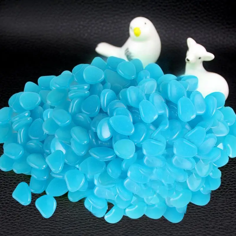 Glowing Rocks For Outdoor Glow Stones Fish Tank Aquarium Rocks 200pcs Mini Decorative Stones Glow In The Dark Pebbles Small
