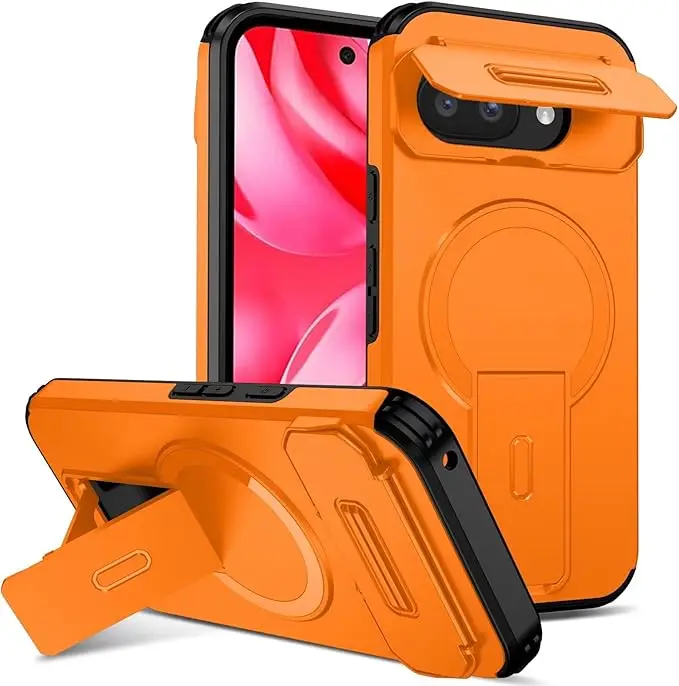 Sliding Camera Kickstand MagSafe Magnetic Shockproof Bumper Protective Case