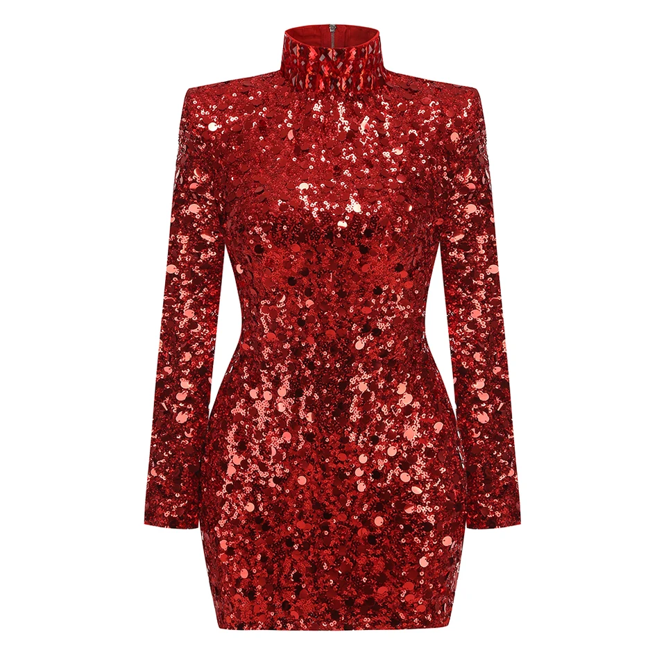green emerald velvet dress SHE'S ALL THAT SEQUIN MINI DRESS – AKIRA