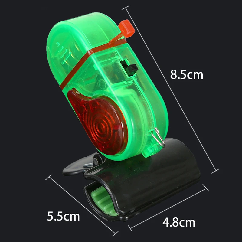 Alarme de pêche à clip haute sensibilité - Détecteur sonore et lumineux LED pour touches de poissons