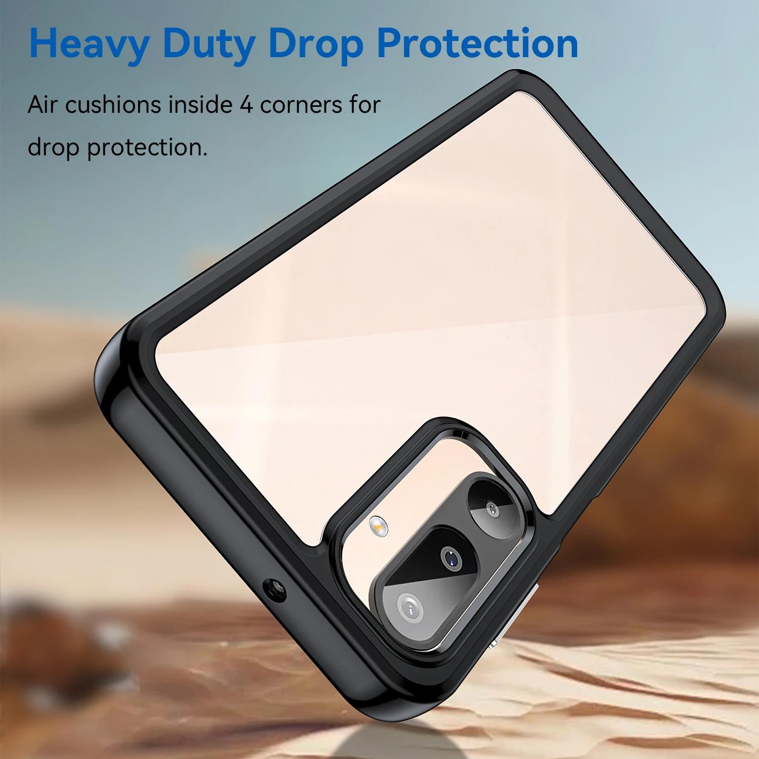 Clear Hard Translucent Phone Bumper Case