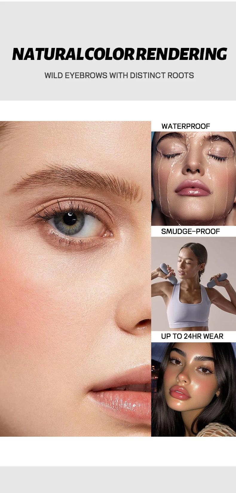 Description Picture 5 of itemLiquid four-pronged eyebrow pencil, extremely fine, long-lasting, waterproof, sweatproof, high color intensity, perfect gift