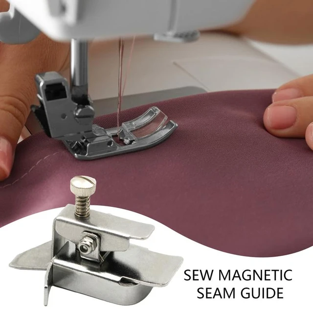 Magnetic Seam Guide, Magnetic Seam Guide For Sewing Machine, Seam Guide  Ruler Sewing Clips - AliExpress