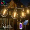 Solar String Lights Outdoor G40 Patio Lights with LED Shatterproof Bulbs,Weatherproof Hanging Lights for Backyard Bistro 1
