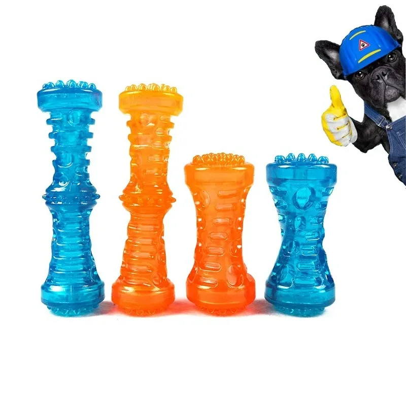 Sound pet toy sturdy bite-resistant bone chew stick dog toy Toothbrush Bone Sturdy Interactive Puppy Game Toy Pet Accessories 4