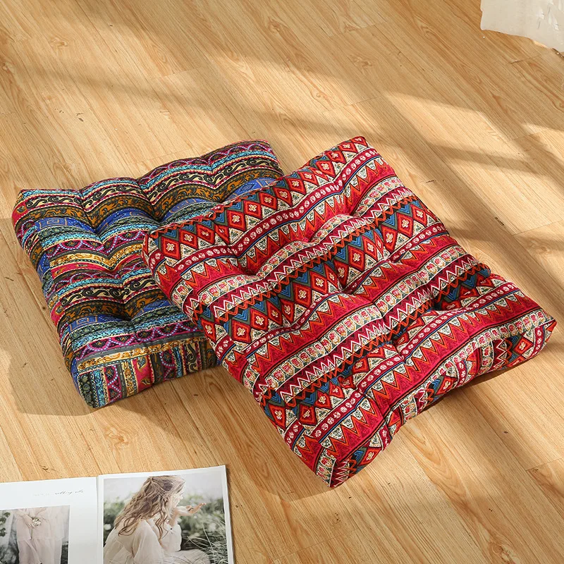55*55CM Square Chair Cushion Seat Cushion With Anti-skid Strap Indoor Outdoor Sofa Cushion Pillow Cushion Yoga