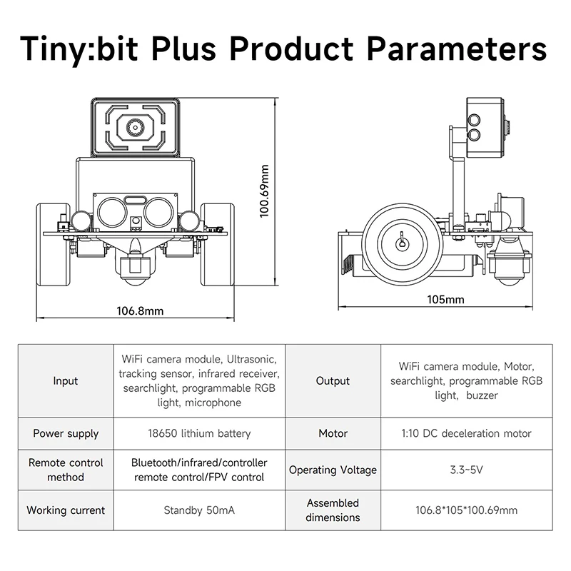 Microbit Smart AI Robot Car Kit per la programmazione dello stelo educazione progetti di apprendimento elettronico fai da te supporta il telecomando Video dell'app - immagine 4