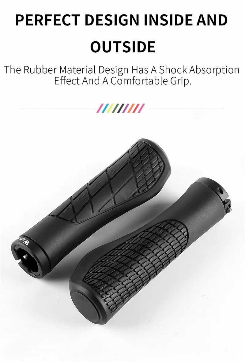WEST RADFAHREN Mehrfarbige Fahrradgriffe Anti-Rutsch-Stoßdämpfung Ergonomische Fahrradlenkerabdeckung MTB Fahrradzubehör – Detail 6
