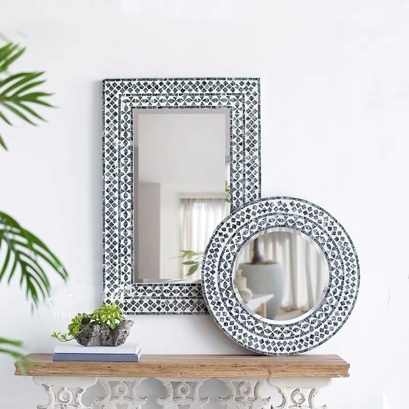 Sunchamo Acrylic Rhinestone Mirror Splicing Entrance Decorative