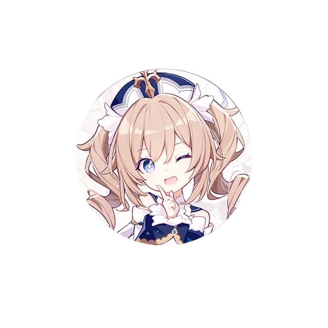 58mm Game Genshin Impact Brooch Pins Anime Badge Cosplay Ganyu Xiao Zhongli  Accessories For Clothes Backpack Decoration Gift Barbara