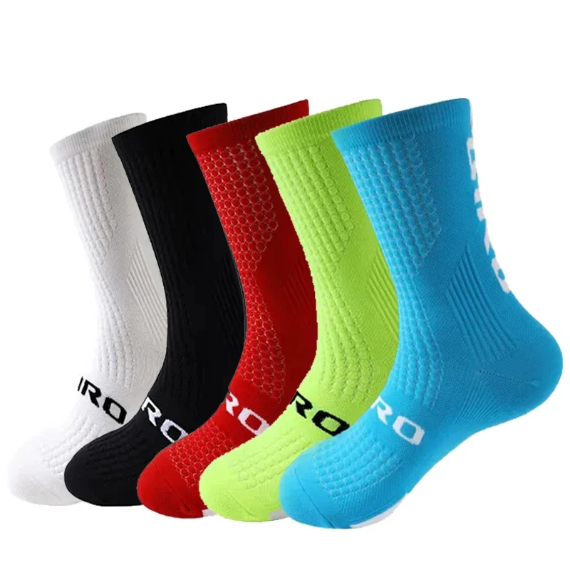 Unisex Knee-High Compression Sports Socks for Running, Cycling, Hiking, and Basketball